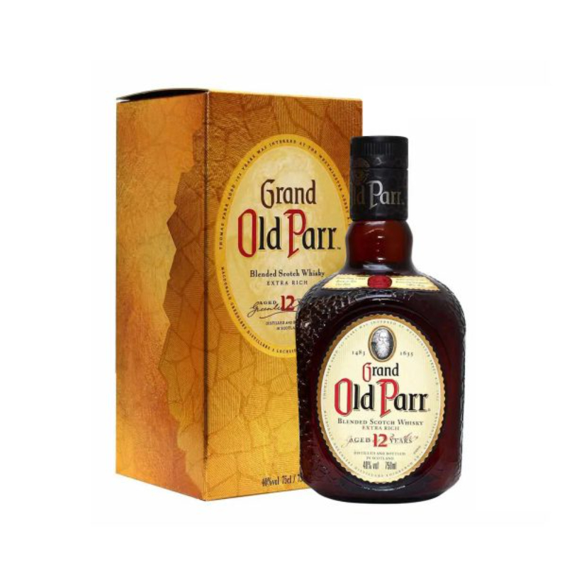 WHISKY GRAND OLD PARR 12 AÑOS 750 ML.
